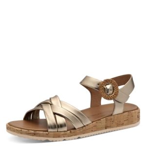 Tamaris Damen 1-28129-44, Sandalias Planas Mujer, Bronce, 40 EU