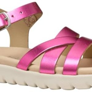 Geox J Sandal SOLEIMA Gir, Sandalia, Fuchsia, 34 EU