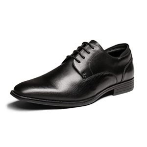 Bruno Marc Zapatos de Vestir Zapatillas de Cordones Oxfords Clásico Formales Derby para Hombre Fiesta Trabajo Boda Negro-US SBOX221M Talla 46EU/12US