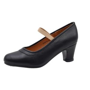 PASARELA – Zapatos de Baile Flamenco de Piel Vegana con Clavos para Mujer Color Negro Sintético Mujer Color: Black Talla: 37