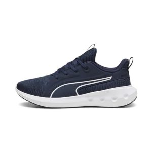 PUMA Softride Carson, Road Running Shoe Unisex Adulto, Club Navy White Black, 39 EU
