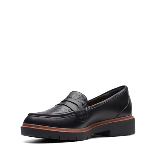 Clarks Westlynn Ayla Damen-Schlupfschuh, Piel Negra, 35 EU