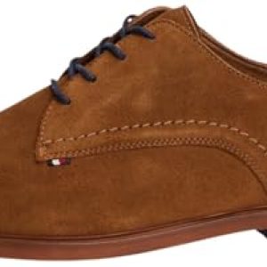 Tommy Hilfiger Zapatos Derby Hombre Dress Suede de Ante, Marrón (Coconut Grove), 43