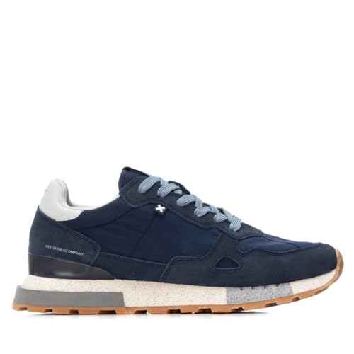 XTI - Zapatilla Hombre Navy - Calzado Cómodo y Versátil - Moda Casual - Modelo 14416703 (Talla 45)