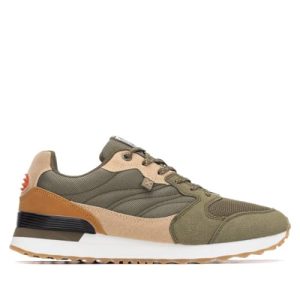 XTI – Zapatilla Hombre Kaki – Calzado Cómodo y Versátil – Moda Casual – Modelo 13048401 (Talla 43)