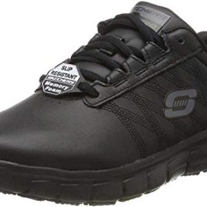 Skechers Sure Track Erath, Zapatillas Mujer, Black, 38 EU
