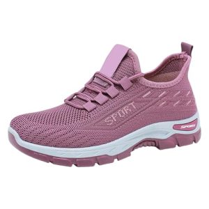 Zapatillas de Running con Horma Ancha Zapatos Deportivos Mujer Zapatos Casuales Ortopédicos de Malla para Mujer,Casuales Transpirables Primavera,Verano Y Otoño,Malla Livianos,Deportivas