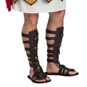 Boland 81987 – Sandalias romanas, talla M/L, zapatos para disfraces, accesorios, complementos para carnaval o fiestas temáticas