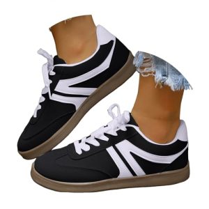 Mujeres Dedo Redondo Retro Color Bloque Zapatos Casuales Zapato Deportivo Ante Antideslizante CóModo Caminar Zapatos Ligeros Gimnasio Tenis Zapatillas De Deporte (42)