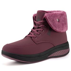 Mishansha Impermeable Botas de Nieve Mujer Botines Invierno Antideslizante Zapatos Trekking Cálido Outdoor 39 EU