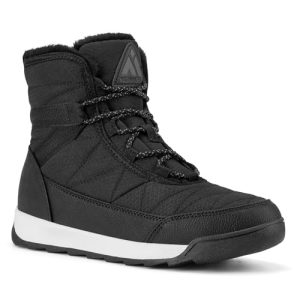 Mishansha Botas de Nieve Mujer Botines Cálido Senderismo Trekking Zapatos de Nieve Antideslizante Minimalistas Invierno Boots Negro 37 EU