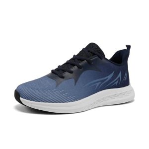 Jawixu Hombre Zapatillas Deportivas Running Shoes Ligero Zapatos para Correr Casual Gimnasio Sneaker Azul 41EU