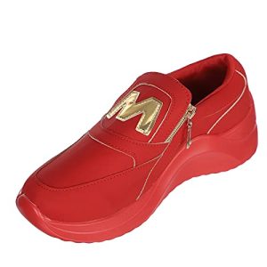 Zapatillas de deporte para mujer mocasines casuales zapatos planos transpirables zapatos deportivos cómodos y ligeros zapatos de cuña cómodos casuales con cremallera para correr moda para mujer zapato