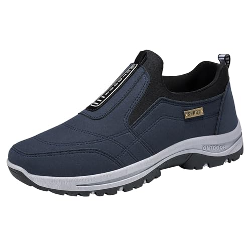 EU 43 Zapatos Casuales Zapatillas Negras Mujer Zapatos Deportivos Primavera y Verano para Hombre, Plana, Malla Ligera, Transpirable, sin Cordones, cómodos, de Color sólido, Sencillos Características: