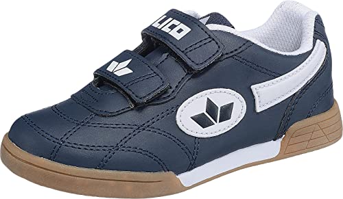 Lico Bernie V, Zapatillas Deportivas para Interior Unisex Niños, Azul (Marine/Weiss), 38 EU