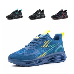 Hitmars Zapatillas Running Hombre Zapatillas de Deporte Zapatos para Correr Deportivas Gimnsio Jogging Bambas Ligeros Transpirables Gym Sneaker A Azul EU 45