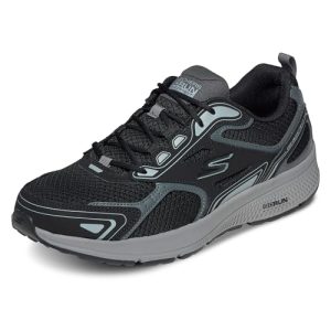 Skechers Go Run Consistent, Zapatillas de trail running Hombre, Black Grey, 42.5 EU