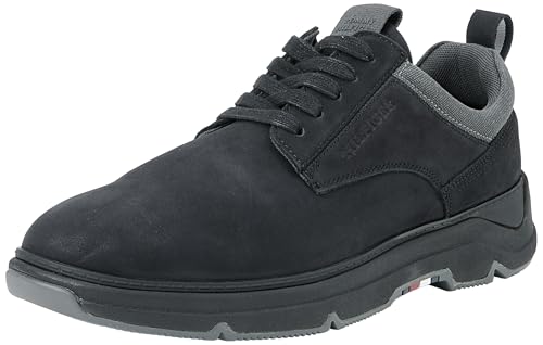 Tommy Hilfiger Calzado Driver Hombre Mix Hybrid Shoe de Piel, Negro (Black), 46