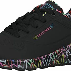 Skechers Uno Loving Love, Zapatillas Mujer, Negro, 39.5 EU
