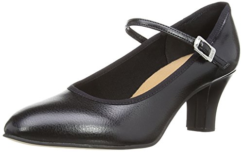 Bloch Kickline 2.5" Heel, Zapatos de Baile Mujer, Negro (Black), 5.5 UK