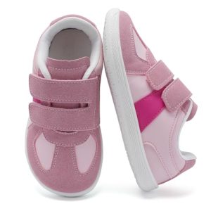 Mioceko Zapatillas Barefoot Niño Niña Zapatos Bebe Primeros Pasos Ligero Calzado Respetuoso Ancho Flexibles Deportivas Antideslizantes Transpirables Sneakers de Deportes Rosa 22 EU