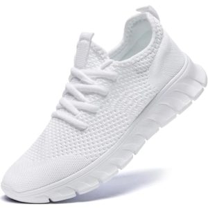 Zapatillas Hombre Blancas Bambas Sneakers 43 de Deporte Deportivas Tenis Trekking Camarero Gimnasio Running Calzado Correr Zapatos cómodos