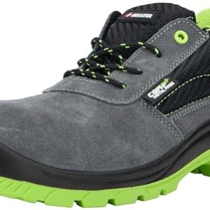 Bellota 7231044S1P – Zapatos de Seguridad de Hombre y Mujer (Talla 44) de Piel Serraje Transpirable, Ligeras y Resistentes a Golpes y Rozaduras