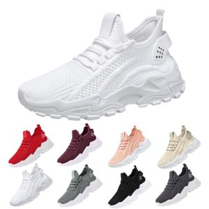 Zapatillas Mujer Casual,Zapatillas Mujer Casual,Slip-On Comodas Ligeras para Correr Trabajar Andar Pasear Casual Sneakers