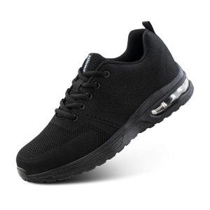 Hitmars Zapatillas Deportivas Hombre Mujer Zapatillas de Running Ligero Transpirables Zapatos para Correr Fitness Casual Sneakers Nergro Nergro EU 42