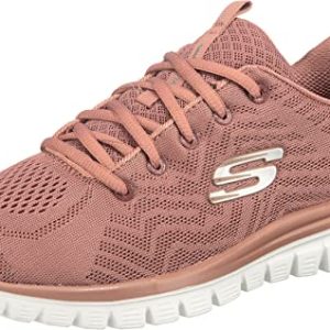 Skechers Graceful Get Connected Regular, Zapatillas Mujer, Mauve Mesh Trim, 40 EU