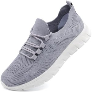 Zapatillas Hombre Running Deportivas Casual Zapatos Deporte Gimnasio Correr Sneakers Caminar Fitness Gris Zapatos 39