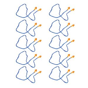Tapones para los Oídos de Goma Hermoplástica, Tapones para los Oídos con Aislamiento Acústico de 10 Piezas para Viajes
