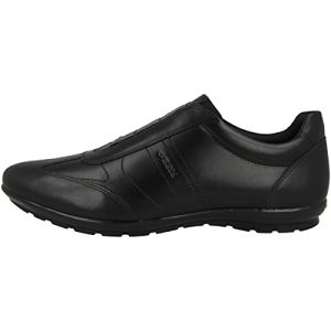Geox Uomo Symbol C, Zapatos Hombre, Negro, 45 EU