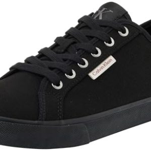 Calvin Klein ESS Vulc Low MG CV Ym0ym01301Low Top para Hombre, Negro Triple Negro, 43 1/3 EU