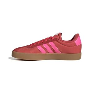 adidas VL Court 3.0 Shoes, Zapatillas Mujer, Semi Lucid Red Lucid Pink Core White, 39 1/3 EU