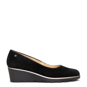 miMaO Zapatos con cuña para Mujer en Piel Negro, EU 38
