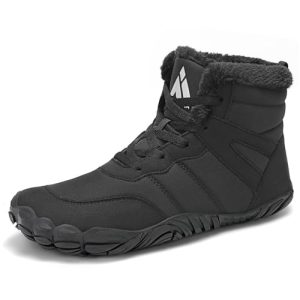 Mishansha Barefoot Botas Invierno Hombre Botines Cálidos para Mujer Forro Zapatos de Nieve Minimalistas Boots 44EU