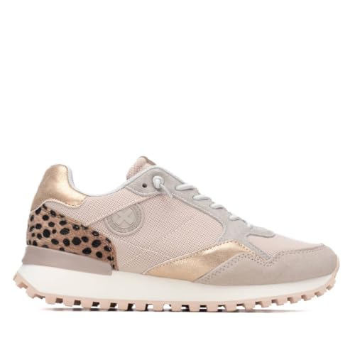 XTI - Zapatilla Mujer Beige - Calzado Cómodo y Versátil - Moda Casual - Modelo 14416101 (Talla 39)