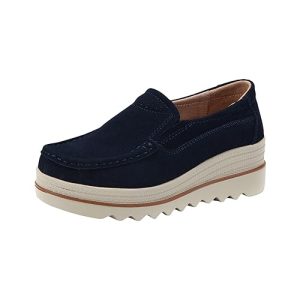 Genérico Zapatos de Mujer con Horma Ancha Comodos Fitness Cómodo Calzado Deportivo Zapatos Casuales de Tacón para Mujer Sin Cordones Casuales Cómodos Deportivas Deportivas Deporte