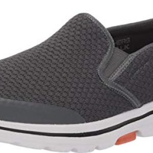 SKEAJ|#Skechers 55510 , Charcoal Textile/Synthetic/White Trim Charcoal), 42 EU