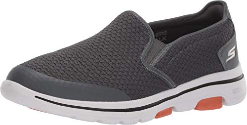 SKEAJ|#Skechers 55510 , Charcoal Textile/Synthetic/White Trim Charcoal), 42 EU