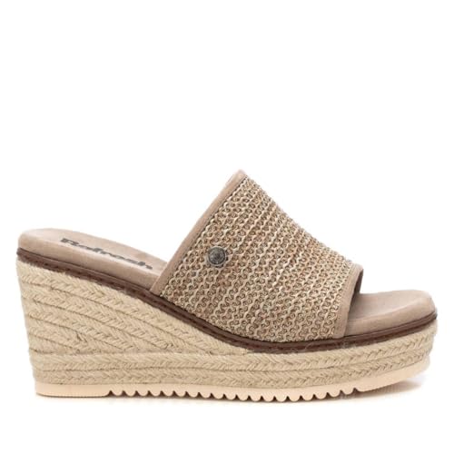 REFRESH - Sandalia Mujer Taupe - Calzado Cómodo y Versátil - Moda casual - Modelo 17264904 (Talla 40)