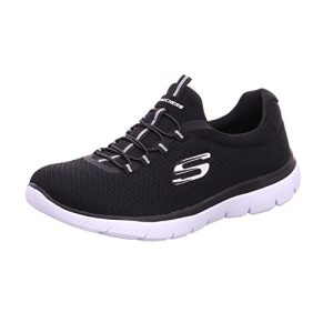 Skechers Summits, Zapatillas Mujer, Black White, 40 EU
