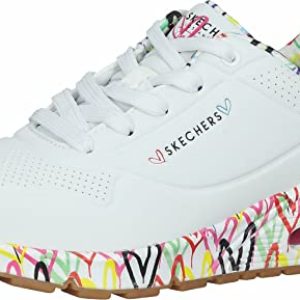 Skechers Uno Loving Love, Zapatillas Mujer, White Multicolor, 39.5 EU