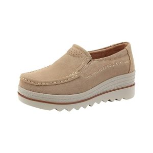 Zapatos Mujer Ancho Especial Comodos Zapatillas Ligeras y Transpirables Zapatos Casuales de Tacón de para Mujer Sin Cordones Casuales Cómodos Ortopedicos Deportivas Deportivas