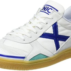 Munich Gresca Kid’s, Zapatillas de deporte Unisex niños, Bianco Blanco Azul 01, 37 EU