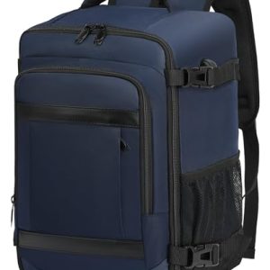 PROMOCIÓN: KLOSTAIN Mochila Viaje Cabina Avion 40x20x25 para Ryanair 20L Mochila Cabina Equipaje de Mano Bolso Mochilas Hombre para Portatil Azul Oscuro con descuento