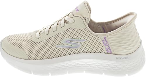 OFERTA: Skechers Go Walk Flex Hands Free Slip-ins-Grand Entry Sneaker, Mujer, Off White Textile/Trim, 38 EU