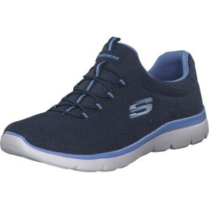 TOP VENTAS: Skechers Mujer Summits Artistry Chic Zapatillas, Navy Mesh/Blue Trim, 38 EU en promoción