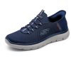TOP VENTAS: Skechers Hombre Summits High Range Zapatillas, Navy Mesh/Trim, 43 EU Ancho